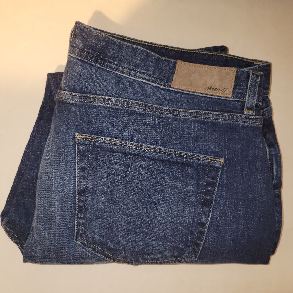 Johnnie-O Blue Denim Jeans Men's Size 40x30 DOS Noon Noon